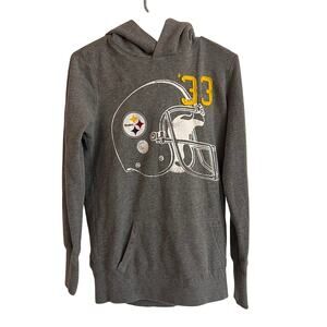 PINK Victoria's Secret x NFL Pittsburgh Steelers Womens M Gray Hoodie Sweatshirt